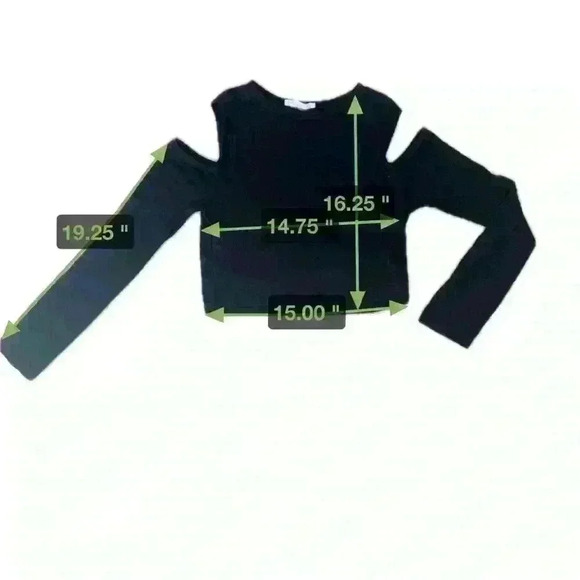 Stella Luce Tops - Stella Luce Cold Shoulder Crop Top. Size L